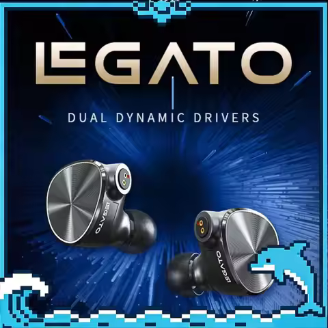 7Hz Legato Earphone 2DD HiFi Wired In Ear Monitor Dual Dynamic Driver Earphone IEM With Detachable O