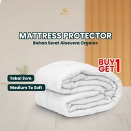 (BUY 1 GET 1) Mattress Protector Topper Organic Fiber Mattress Protector Size 90x200/100x200/120x200