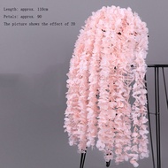 1/5pcs 100CM Artificial Cherry Blossom Vine Silk Flowers Sakura for Party Wedding Ceiling Decor Fake