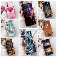 Soft Casing For Xiaomi Poco F5 Pro / Poco F5 Case Luxury Dragon Tiger Cartoon Painted TPU Silicone C