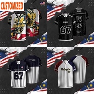 Malaysia 1957 Independence Day Jersey Retro Jersey Oversized Streetwear Malaysia 67th Merdeka Jersey