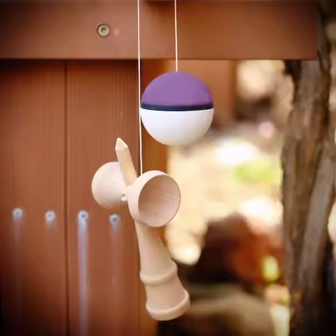 1pc Kendama Juggling Ball, Outdoor Sports Ball, Beginner Professional Sword Artificial Jade, Balance