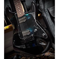 SQOE SEST210 Super Stratocaster Body HH Electric Guitar Black