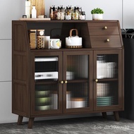HY-DNew Chinese Style Kitchen Storage Cabinet Liquor Cabinet Sideboard Locker Non-Solid Wood Tea Cabinet Modern Living R