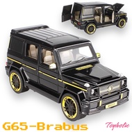 Mô hình xe ô tô loại to Mercedes G65 độ Brabus màu đen 1:24 bản đặc biệt của Mercedes G63 bộ quà