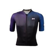 (New collection)7AM_kit men and women high quality cycling jersey short sleeve race cut - Aurora Blue