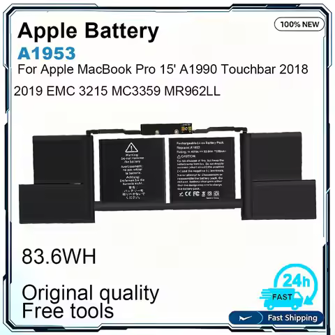 New A1953 Laptop Battery For Apple MacBook Pro 15" A1990 Mid 2018 Mid 2019 EMC3215 EMC3359 MR932 MR9