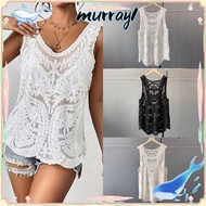 MURRAY1 Hollow Crochet Tops,  Knit Knit Tank Top,  Floral Hollow Out Breathable Hollow Out Camisole Women