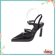 Sandals 4 inches heels stilleto heels Sexy 2022 Spring New Black High H eels Female Soft Skin Polari