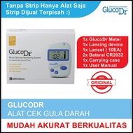 PROMO alat cek gula darah gluco dr alat untuk ukur gula darah alat cek gula darah glucose Berkualitas