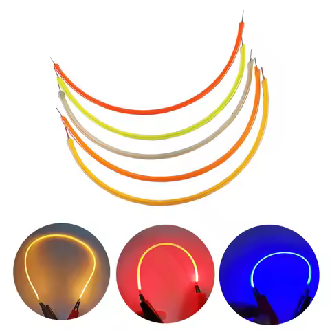 Led Soft Silament DC3V 80mm 133mm 255mm Length 1900-2200K Edison Bulb LED Diodes Flexible Filament D