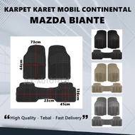 Mazda Biante 2-row continental Car Rubber Carpet