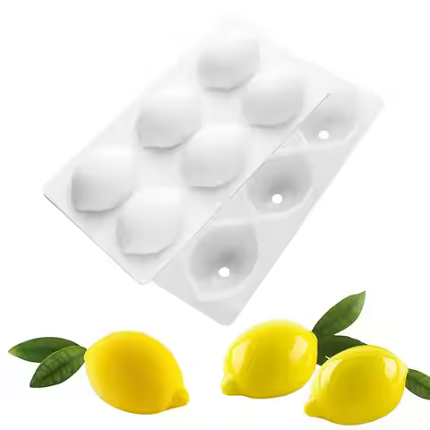 1 Lemon Chocolate Mold Dubai Chocolate Bar Mold 3D Silicone Mold Candy Mousse Cake Mold Pudding Mold