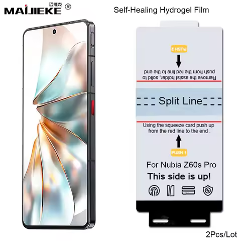 2Pcs HD Front Hydrogel Film For Nubia Z70 Ultra Z60 Ultra Z60s Pro Matte Self-Healing TPU Screen Pro