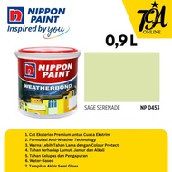 Cat Tembok Exterior Premium Nippon Paint Weatherbond Sage Serenade 0,9