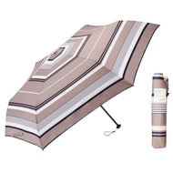 Waterfront Umbrella umbulatio Handy Roof Folding 60cm Ultra Lightweight 145g Multi-Border Dry Brown 