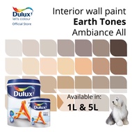 Dulux Interior Wall Paint - Shades of Earth Tones (Anti-Bacterial / Superior Durability / Washable) (Ambiance All) - 1L