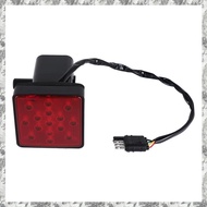 [I O J E] Red 15 LED 2 inch Trailer Truck Hitch Tow Haul Receiver Cover Brake Light with Pin 12V