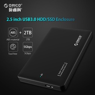 ORICO 2599US3 2.5 USB 3.0 SATA HDD Box HDD Hard Disk Drive External HDD Enclosure Black Case