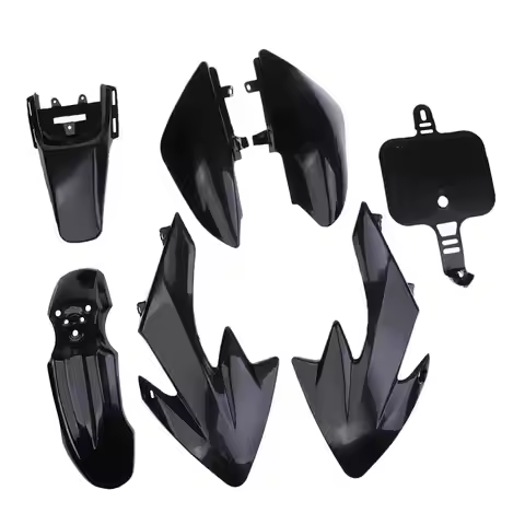 ABS Plastic Graphic Sticker Kit Black for CRF50 Pit Dirt Bike