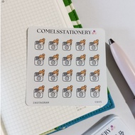 COMELS Instagram Daily Chores Sticker Sheet for Planner Bullet Journals Journaling Diary