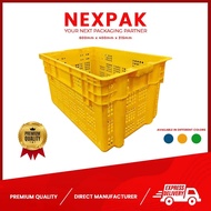 COD Plastic Crates Large Heavy Duty Durable Nestable Stackable Ventilated