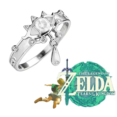 The Legend of Zelda 2D Rings Fashionable Cartoon Accessories Cosplay Game Peripherals Original Niche