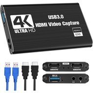 NEW-Video Capture Card, Switch Capture Card for Switch, 4K 1080P 60FPS for Streaming Video Recording