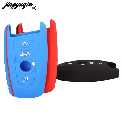 jingyuqin Silicone Car Key Case Cover For Bmw F10 F20 F30 Z4 X1 X3 X4 M1 M2 M3 E90 1 2 3 5 7 serie K