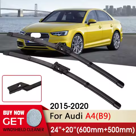 Car Wiper RHD & LHD Front Wiper Blades 24"+20" For Audi A4(B9) S4 RS4 Avant 2015-2024 Fit push butto