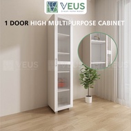 Veus Unas High 1 Door Cabinet Multipurpose Storage Almari Kitchen Cabinet Almari Pinggan Mangkuk Alm