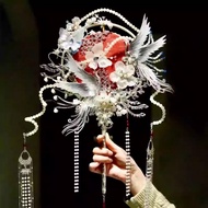 Fans Bride Wedding Fan Heavy Industry Wedding Wedding Handmade Fan