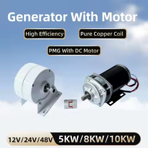 5KW 6KW 8KW 10KW Permanent Magnet Generator 48V 24V Free Energy Generator With DC Motor Low Speed Po