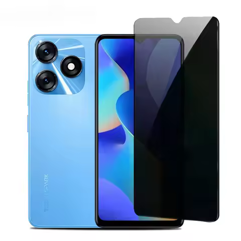 For Tecno Spark 10 8 7 Pro 10C 8C 8P 8T 7T 6 Go 2023 2022 Anti Spy Glare Tempered Glass Privacy Scre