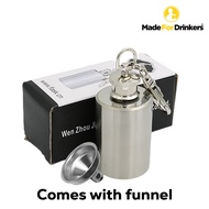 Mini Alcohol Flask, 1oz/30mL Stainless Steel Whiskey Hip Flask