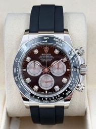 二手 USED ROLEX 勞力士 DAYTONA 126519LN 黑色鑽石字 白金膠帶 全套 FULL SET