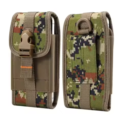 Camouflage Tactical Phone Holder Case For vivo iQOO Neo 11 10 Pro Plus Waist Card Bag Phone Pouch Fo