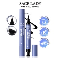 【peinifen】SACE LADY Winged Eyeliner Waterproof Smudge-proof Double Head Seal Stamp Liquid Eye Liner Pen Cosmetics