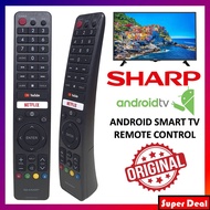 [ORIGINAL] SHARP FLAT PANEL ANDORID SMART TV YOUTUBE NETFLIX REMOTE CONTROL (GB345WJSA)