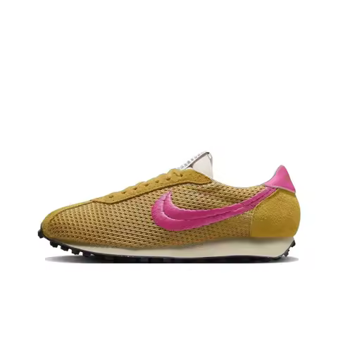 Stussy X Nike Roshe Run LD 1000 Casual Shoes Unisex Low Top Gold Pink