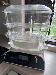 Pyrex 9L Digital Food Steamer with 3 Tiers電蒸鍋