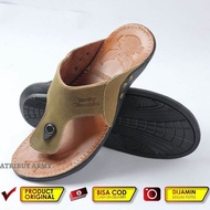 CUCI GUDANG SANDAL JAPIT PRIA KULIT SAPI HURLEY DAVIDSON