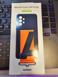 三星 Samsung A73 Silicone Cover With Strap Case 矽膠薄型背蓋(附指環) 深藍色