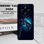 CC19 Flexible rubber softcase/ for REDMI 14C 2024 Men's Motif/ Latest REDMI 14C case REDMI 14C 2024 