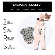Disney Baby Mickey Minnie 12 months to 18 months Baby Clothing Set 2 pieces set Baby Romper Jumpsuit