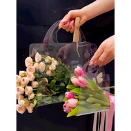 Handheld transparent flower basket. flower handbag, fresh flower box, hot trend mica hand-held fresh