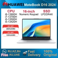2025 Huawei Matebook D16 Se/d16 I9-13900h/i7-13700h/i5-13500h/i5-13420h 16gb 512gb/1tb 16-inci Ssd L