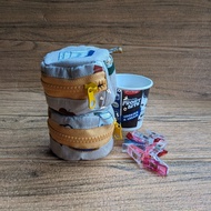 COOKIES & CREAM COIN POUCH HEADSET POUCH/ COIN POUCH MONEY WALLET/ COIN CIRCLE POUCH