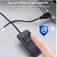 Fingerprint scanner reader USB Fingerprint login windows model biometric plug and play system Cable 