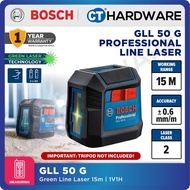 Bosch GLL 50 G Professional Line Laser Green Laser Technology 15m | 1 Vertical 1 Horizontal | 1.5V A